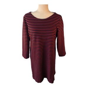 J. Crew Shift Dress with 3/4 Length Sleeves